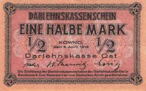 ro. 464 B 1/2 Mark 1918